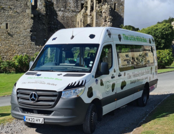 little white bus